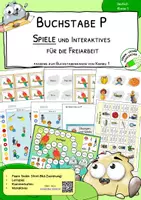 Vorschau - Stationenlernen - P - Spiele und Interaktives für die Freiarbeit und Stationenarbeit - Deckblatt