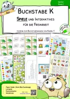 Vorschau - Spiele - K - Spiele und Interaktives für die Freiarbeit und Stationenarbeit - Deckblatt