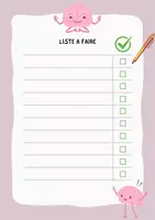 Aperçu - Apprentissages en autonomie - Liste des taches à faire - Page de couverture