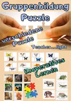 Vorschau - Spiele - Gruppenbildung/ Gruppenarbeit/ Partnerarbeit/ Puzzle - Deckblatt
