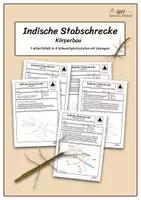 Vorschau - Arbeitsblätter - Indische Stabschrecke beschriften (4 Schwierigkeitsstufen) - Deckblatt