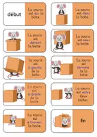 Vorschau - Spiele - Domino Präpositionen - Französisch - Seite 1