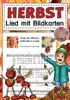 Vorschau - Anderer Materialtyp - Musik in der Grundschule - Lied : Sieh, der Herbst zieht übers Land - Deckblatt