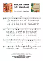 Vorschau - Anderer Materialtyp - Musik in der Grundschule - Lied : Sieh, der Herbst zieht übers Land - Seite 2