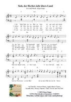 Vorschau - Anderer Materialtyp - Musik in der Grundschule - Lied : Sieh, der Herbst zieht übers Land - Seite 3
