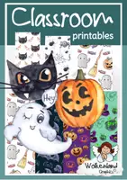 Vorschau - Mal- und Bastelvorlagen - Origami Musterblätter Halloween basteln - Deckblatt
