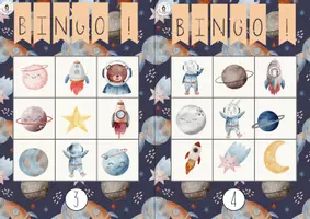 Aperçu - Apprentissages en autonomie - Jeu BINGO de l'espace 🪐🚀🧑🏾🚀 - Page 2