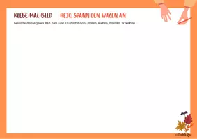 Vorschau - Arbeitsblätter - Hejo, spann den Wagen an: Bastelbogen & Bilderkarten / Musik Lied im Herbst - Seite 2