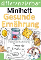 Vorschau - Arbeitsblätter - Gesunde Ernährung - Miniheft - differenzierbar einsetzen - Deckblatt