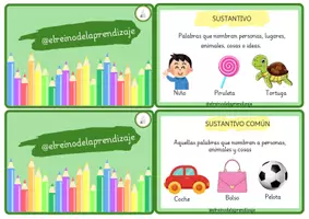 Vista previa - Tarjetas / Manipulativos - LLAVERO CATEGORIAS GRAMATICALES (1) - página 3