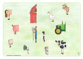 Vorschau - Stationenlernen - Klettmappe: Visuelle Wahrnehmung (Bauernhof) - Seite 3