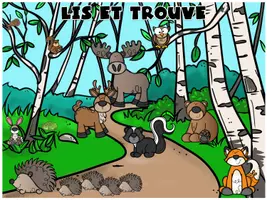 Aperçu - Cartes / Images - Atelier de lecture: les animaux de la forêt - Page 1