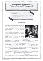Vorschau - Arbeitsblätter - Schreiben - Präteritum in der Gruselgeschichte - Seite 1