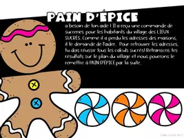 Aperçu - Préparation de séance / Séance complète - Rallye Noël en mathématiques CE1 Les lieux sucrés! - Page 1