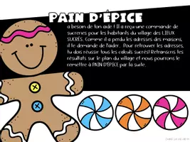 Aperçu - Préparation de séance / Séance complète - Rallye Noël en mathématiques CE1 Les lieux sucrés! - Page 2