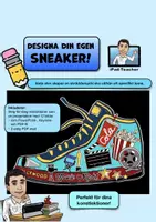 förhandsvisning - KONST - steg för steg: Designa din egen sneaker! (inkl. 2 mallar) - försättsblad