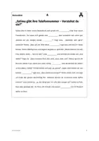 Vorschau - Arbeitsblätter - Rückendiktat Fatima gibt ihre Telefonnummer, A1/A2 - Seite 2