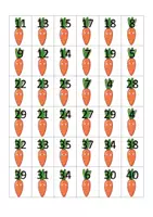 Aperçu - Jeux - Math SCN : La récolte des carottes jeu sur le passage par la D et par la C P2 - P3 - P4 - Page 1