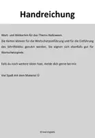 Vorschau - Bildkarten - Wort und Bildkarten Halloween - learninglotti - Seite 1
