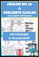 Vorschau - Arbeitsblätter - Zählen und Zahlen bis 20 - simultane Mengenerfassung - verliebte Zahlen - Deckblatt