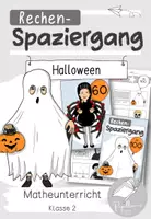 Vorschau - Arbeitsblätter - Rechenspaziergang Halloween | Zahlenraum bis 100 - Deckblatt