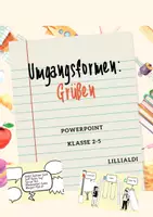 Vorschau - Präsentationen/Tafelbilder - Quiz - Umgangsformen - Grüßen - Deckblatt