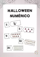 Vista previa - Tarjetas / Manipulativos - Halloween numérico - Portada