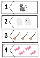 Vista previa - Tarjetas / Manipulativos - Halloween numérico - página 2