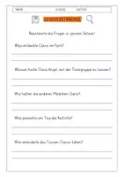 Vorschau - Arbeitsblätter - Leseverständnis 3. Klasse "Die geheime Tanzgruppe" - Seite 1