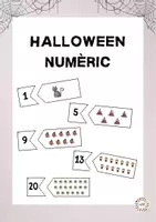 Vista previa - Tarjetas / Manipulativos - Halloween numèric - Portada