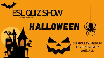 Aperçu - Jeux - ESL Quiz Show Game - Halloween (à partir du niveau B2, intermédiaire, tous âges) - Page 1