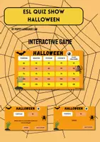 anteprima - Giochi - ESL Quiz Show Game - Halloween (a partire dal livello B2, difficoltà media, per tutte le età) - Pagina di copertina