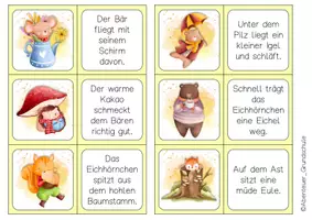 Vorschau - Spiele - Lesedomino : Tiere im Herbst - Seite 3
