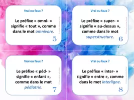 Aperçu - Apprentissages en autonomie - Signification des préfixes - 28 CÀT - Page 1