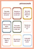 Vista previa - Tarjetas / Manipulativos - Targetas pensamientos - página 1
