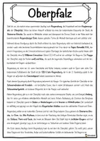 Vorschau - Arbeitsblätter - Steckbrief Regierungsbezirk Oberpfalz inkl. Informationsblatt - Seite 1