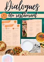 Vorschau - Stundenentwürfe - Dialogues: Au restaurant - Deckblatt