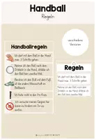 Vorschau - Präsentationen/Tafelbilder - Handballregeln - Deckblatt