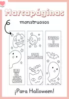 Vista previa - Manualidades / Dibujos para colorear - Marcapáginas monstruosos - Portada
