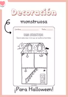 Vista previa - Manualidades / Dibujos para colorear - Decoramos una casa encantada - Portada