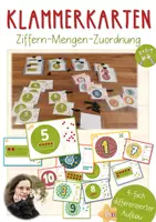 Vorschau - Spiele - 12 Klammerkartensets zur Ziffern-Mengen-Zuordnung - ZR 10 - Deckblatt