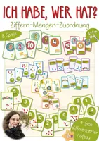 Vorschau - Spiele - 8 Ich habe, wer hat - Spiele - Mengen-Ziffern-Zuordnung - Anfangsunterricht - Deckblatt