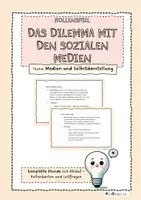 Vorschau - Arbeitsblätter - Ethik Rollenspiel - das Dilemma mit den sozialen Medien - Deckblatt