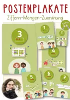 Vorschau - Unterrichtsreihen - Postenplakate Mathewerkstatt - Ziffern-Mengen-Zuordnung - Deckblatt