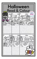 Vorschau - Arbeitsblätter - Halloween - Read & Colour Worksheets - Deckblatt