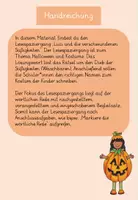 Vorschau - Arbeitsblätter - Lesespaziergang - Halloween - Klasse 3/4 (dreifach diff.) - Seite 1
