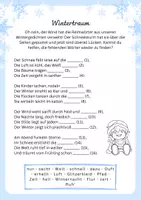 Vorschau - Arbeitsblätter - Reimwörter finden Klasse 3/4: Wintergedichte - Seite 3