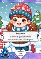 Vorschau - Arbeitsblätter - Reimwörter finden Klasse 3/4: Wintergedichte - Deckblatt