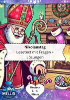 Vorschau - Arbeitsblätter - Leseverstehen Klasse 5/6: Nikolaustag - Deckblatt
