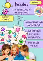 Vorschau - Anderer Materialtyp - Puzzles zur Gruppeneinteilung - Deckblatt